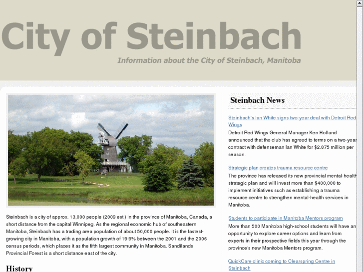 www.cityofsteinbach.info