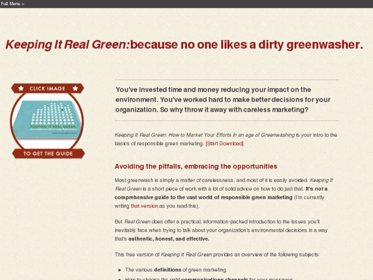 www.keepingitrealgreenguide.com