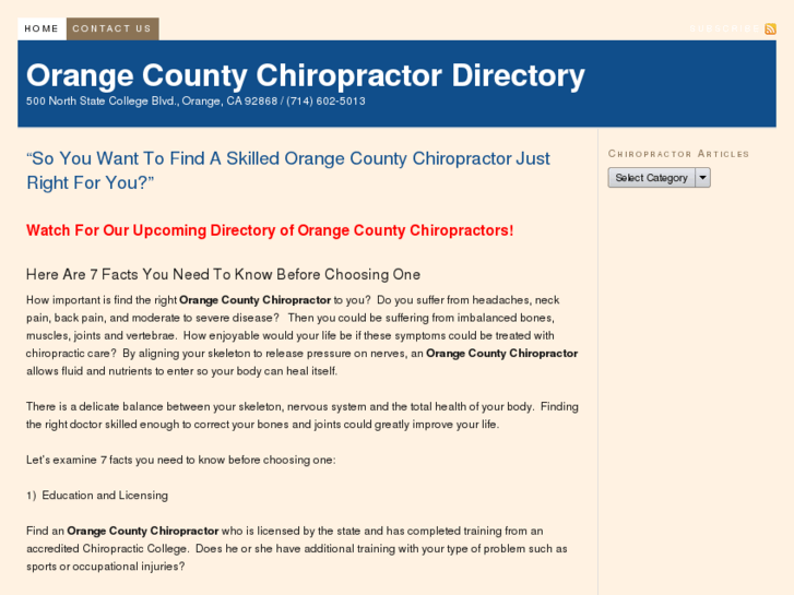 www.orangecountychiropractordirectory.com