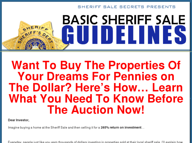 www.sheriffsalesecret.net