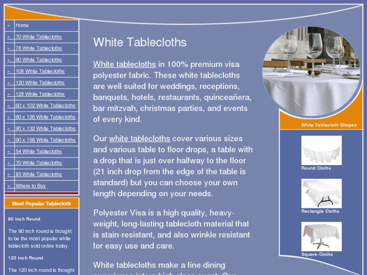 www.white-tablecloths.net