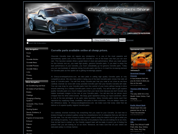 www.chevycorvettepartsstore.com