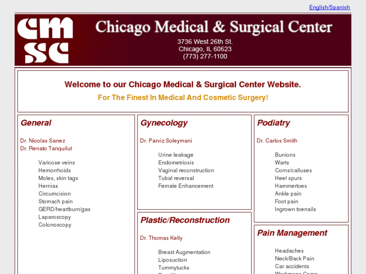 www.chicagomedicalsurgicalcenter.com