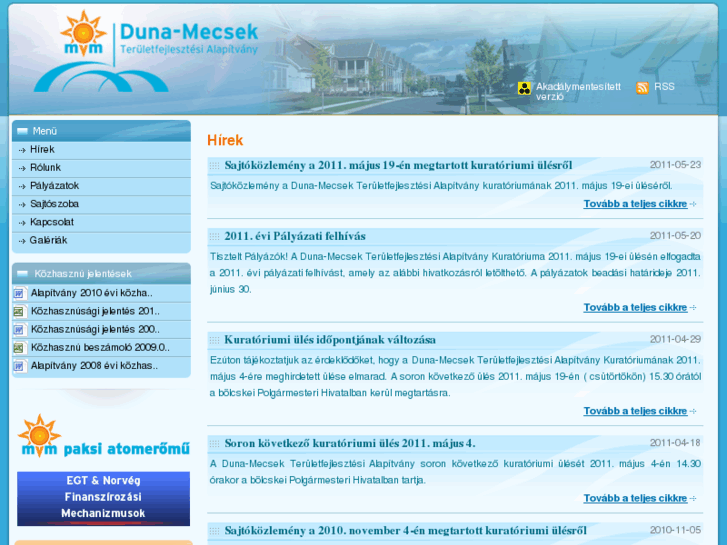 www.dunamecsekalapitvany.hu