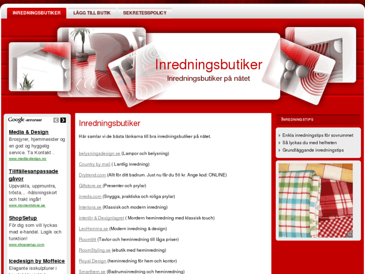 www.inredningsbutiker.net