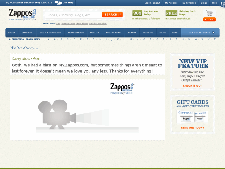 www.myzappos.com