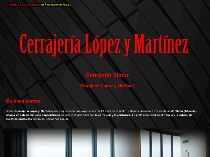 www.cerrajerialopezymartinez.com