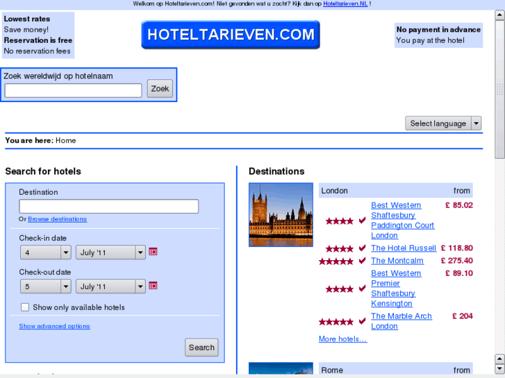 www.hoteltarieven.com