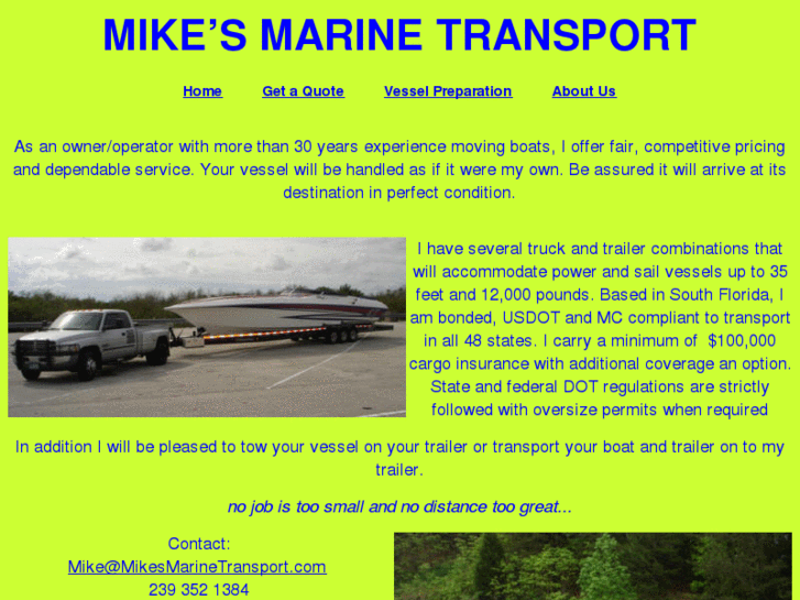 www.mikesmarinetransport.com