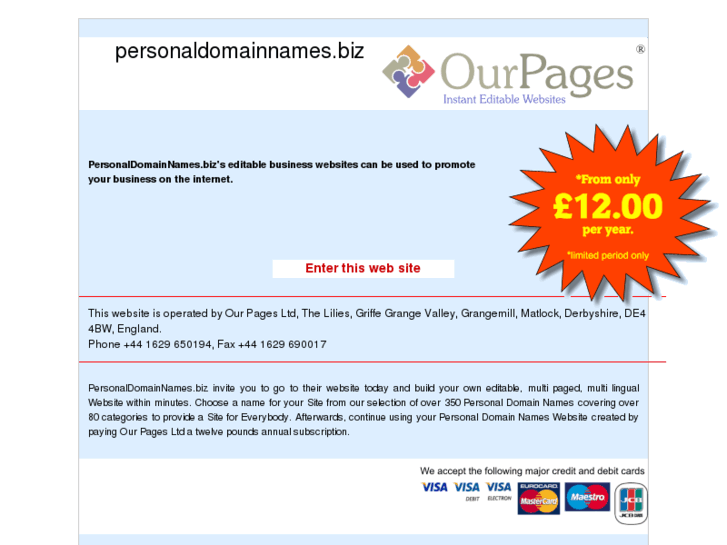 www.personaldomainnames.biz