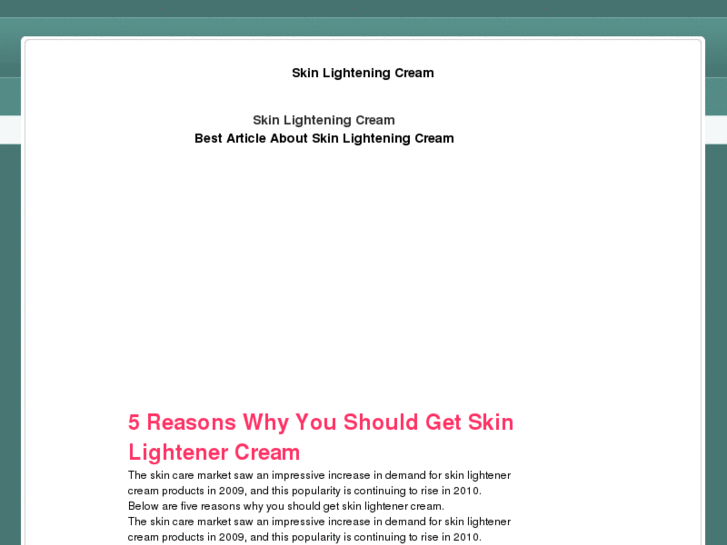 www.skinlighteningcream.org