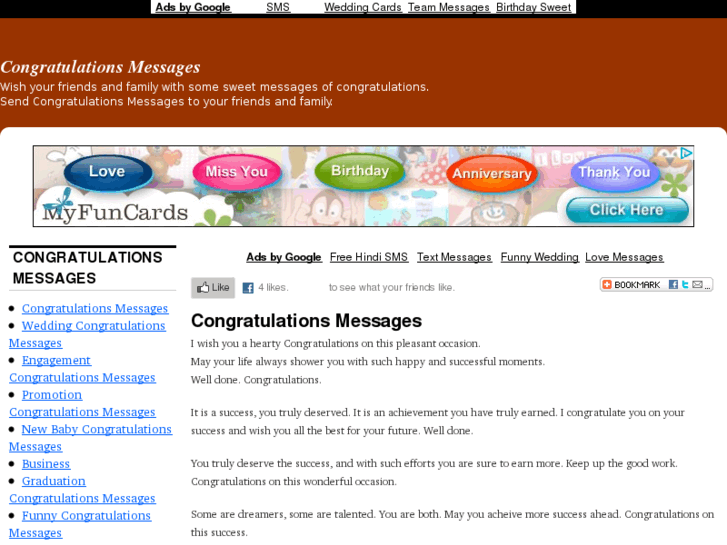 www.congratulationsmessages.net