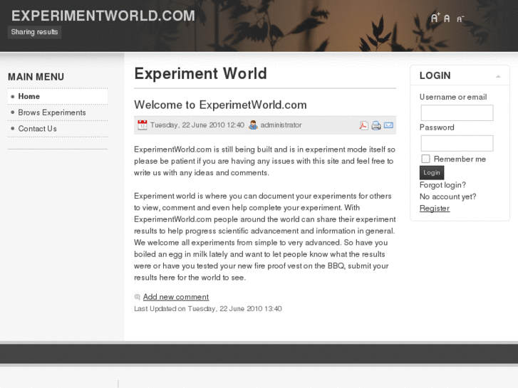 www.experimentworld.com