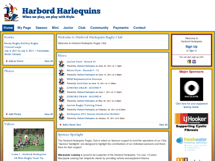 www.harbordharlequins.com