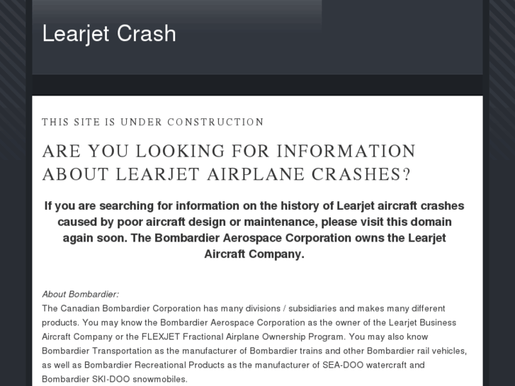 www.learjet-crash.com