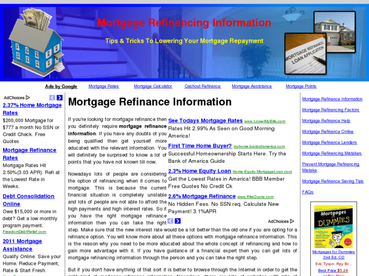 www.mortgagerefinanceinformationonline.com