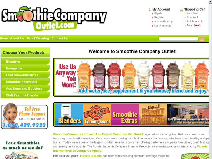 www.smoothiecompanyoutlet.com