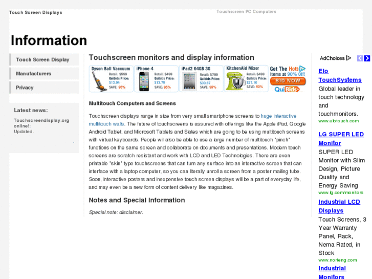 www.touchscreendisplays.org