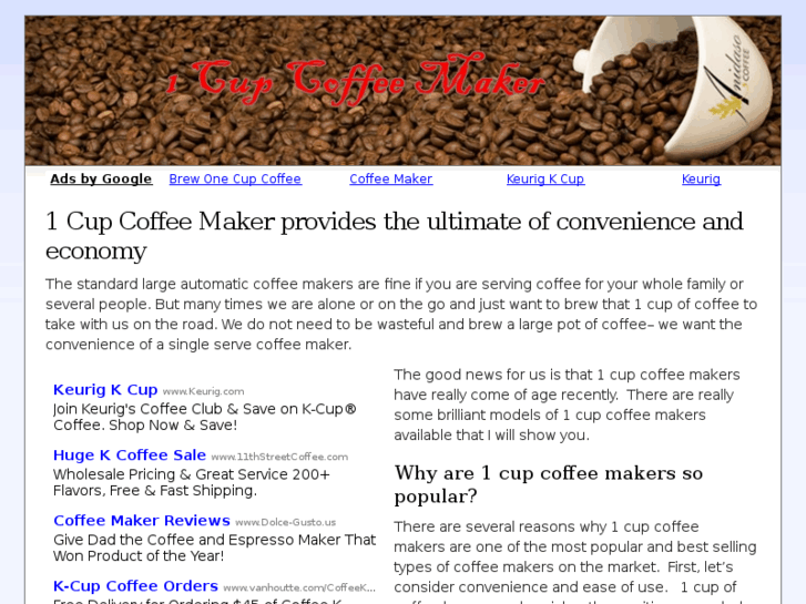 www.1-cup-coffee-maker.info