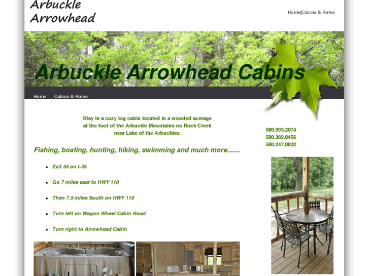 www.arbucklearrowheadcabins.com