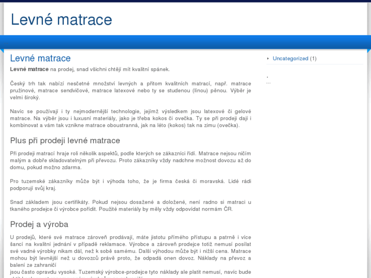 www.levne-matrace.com