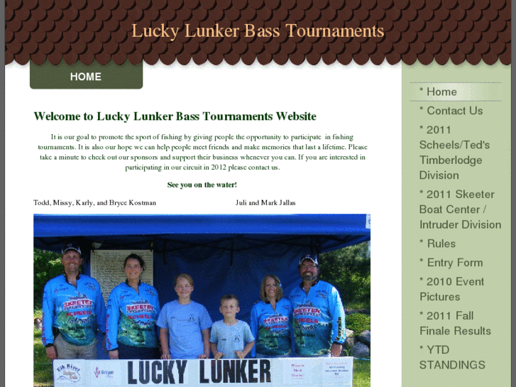 www.luckylunkerbasstournaments.com