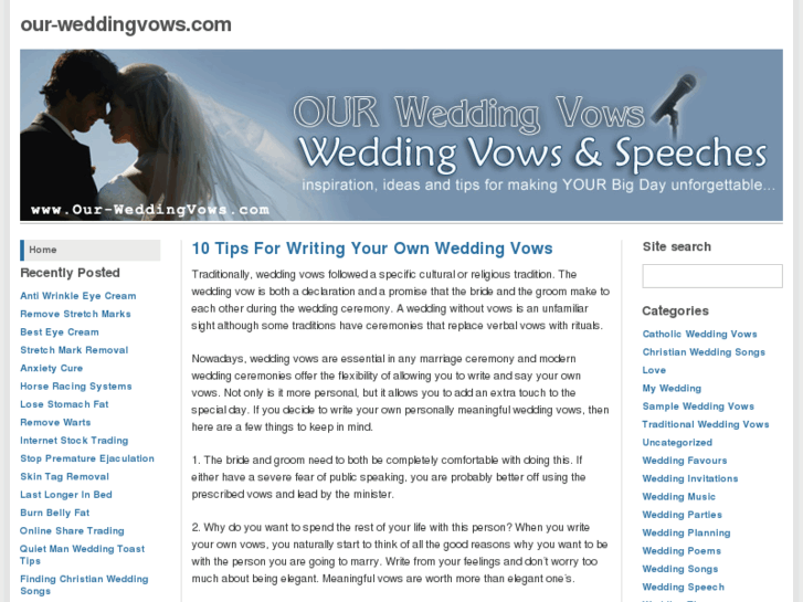 www.our-weddingvows.com