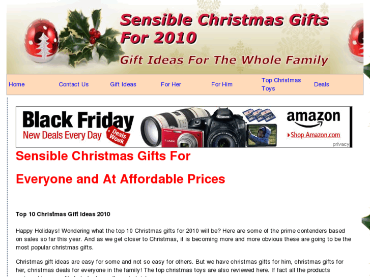 www.sensiblechristmasgifts.com