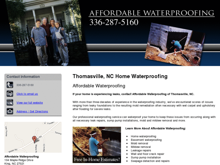 www.affordablewaterproofingnc.net