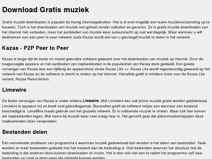 www.downloadgratismuziek.nl