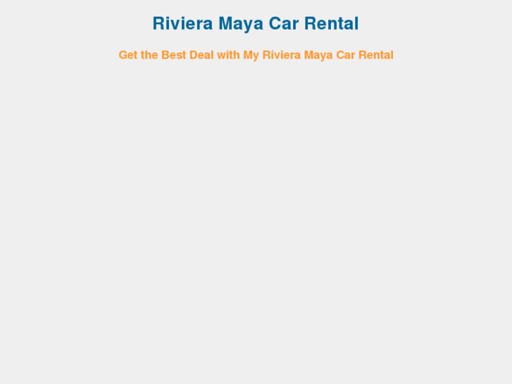 www.myrivieramayacarrental.com