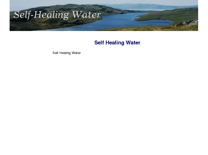 www.selfhealingwater.com