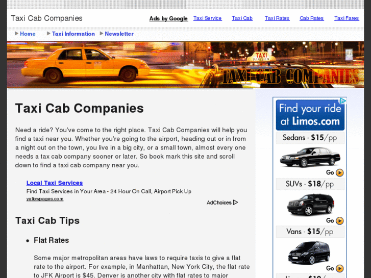 www.taxicabcompanies.com