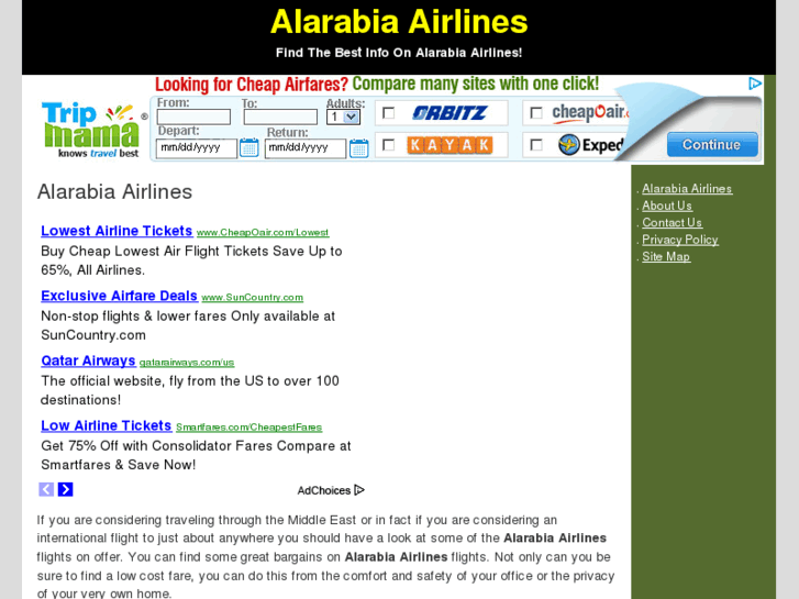 www.alarabiaairlines.net