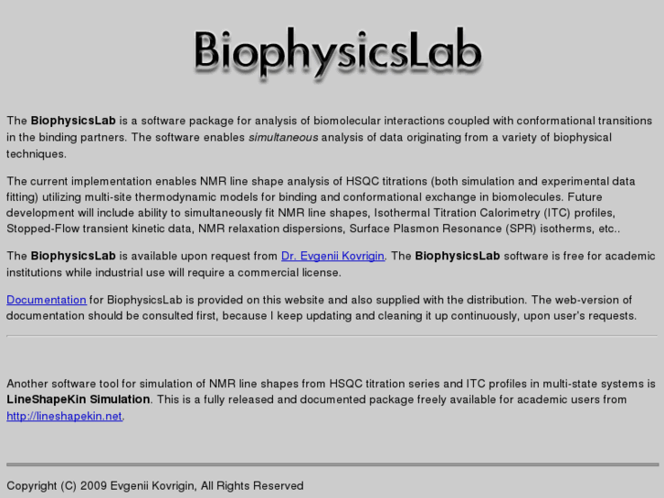 www.biophysicslab.net