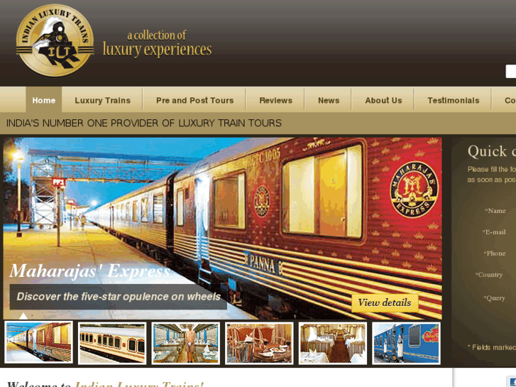 www.indianluxurytrains.com