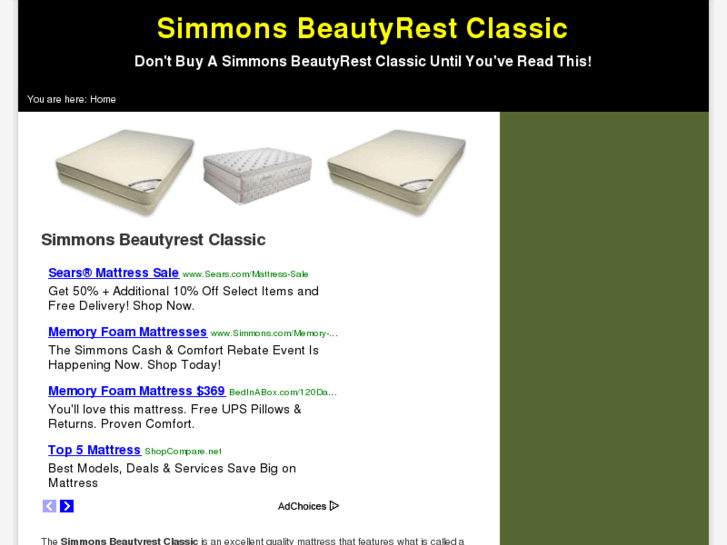 www.simmonsbeautyrestclassic.com