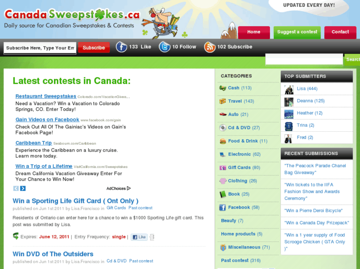 www.canadasweepstakes.ca