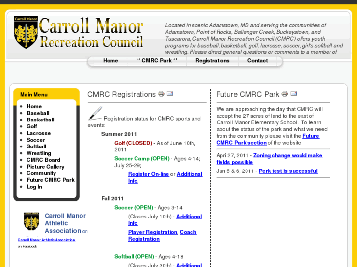 www.carrollmanorathletic.com