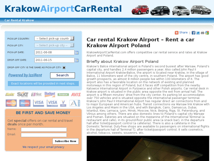 www.krakowairportcarrental.com