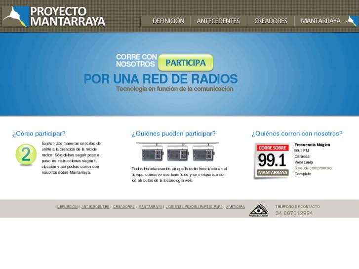 www.proyectomantarraya.com