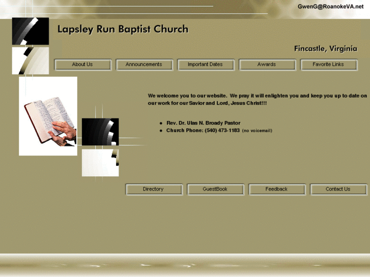 www.lapsleysrunbaptistchurch.org