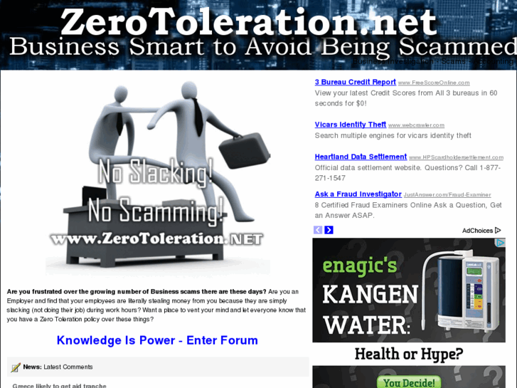 www.zerotoleration.net