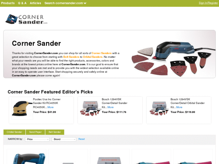 www.cornersander.com