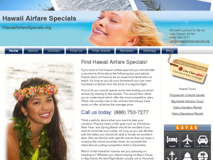 www.hawaiiairfarespecials.org