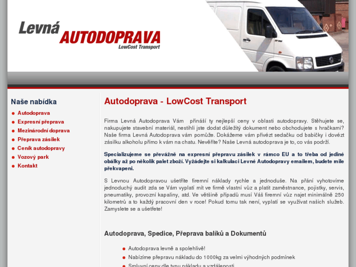 www.levna-autodoprava.cz