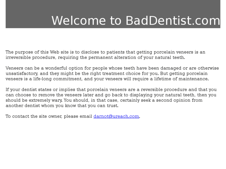 www.bad-dentist.com