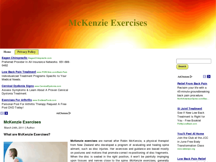 www.mckenzieexercises.com