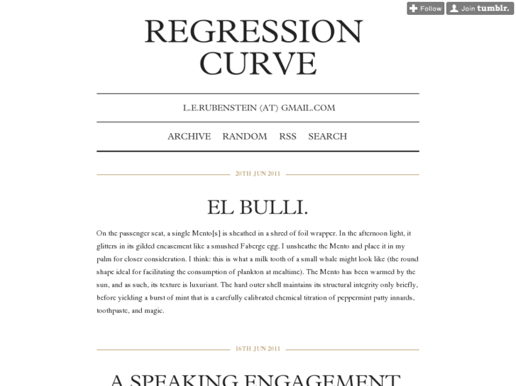 www.regressioncurve.com