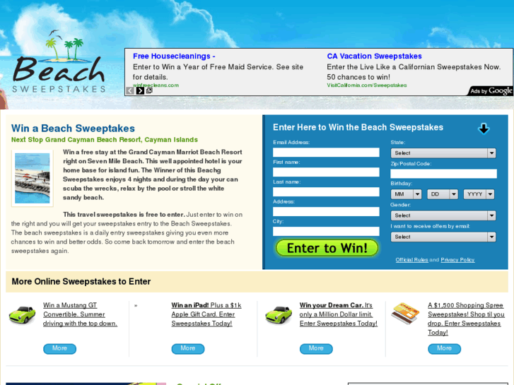 www.beach-sweepstakes.com